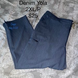 Figs Yola scrub pants XXL/P in Denim